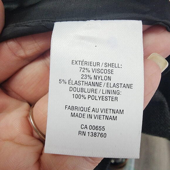 Reitmans Charcoal Grey Waterfall Blazer Size 16 - Picture 8 of 9